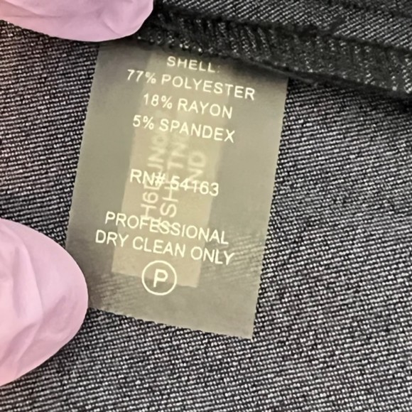 TOMMY HILFIGER Navy Blue Light Utility Full Zip Jacket Blazer w Pockets Size 8 - Picture 6 of 9